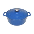 Chasseur Cast Iron Round French Oven, 24cm, Sky Blue