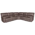 Antigo Fabric Modular Corner Recliner Sofa, 4 Seater, Coffee