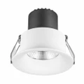 SAL Unifit Commercial Grade LED Downlight, Curved Trim, 9W, 3000K, White (S9007WW)
