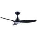 Ventair Skyfan Indoor / Outdoor DC Ceiling Fan with LED Light & LCD Remote Control, 130cm/52", Black