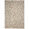 Crisscross Handwoven Wool Rug, 330x240cm, Cream / Red