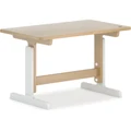 Boori Tidy Wooden Adjustable Learning Table, 80cm, Barley White / Almond