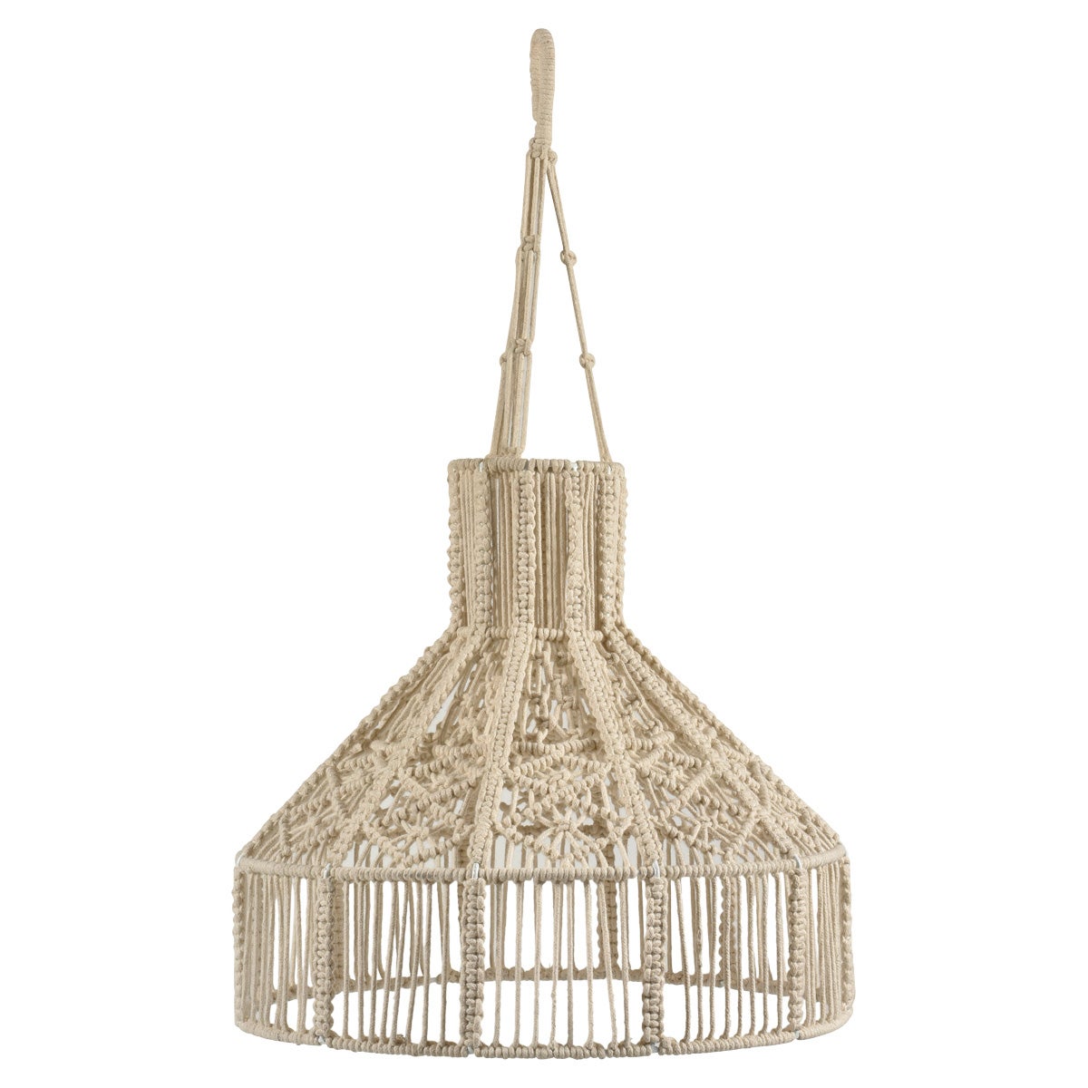 Ballina Cotton Macrame Round Pendant Light