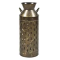 Theresa Iron Decor Bottle Vase, Medium, Antique Brass