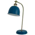 Lenna Metal Adjustable Desk Lamp, Blue