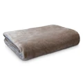 Ardor Boudoir Lucia Luxury Velvet Plush Blanket, 240x275cm, Stone