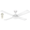 Martec Lifestyle DC Ceiling Fan with CCT LED Light & Remote, 130cm/52", White