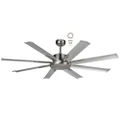 Martec Albatross Mini Indoor / Outdoor DC Ceiling Fan with Remote, 165cm/65", Brushed Nickel