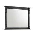 Stanwell Timber Frame Dressing Mirror, 123cm, Aged Black