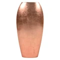 Apex Ceramic Flat Vase, Large, Pink