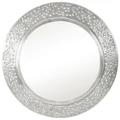 Harker Vine Cutout Metal Frame Round Wall Mirror, 68cm