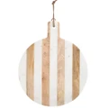 Moxon Marble & Timber Round Serving Board, Large