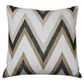 Claremont Embroidered Canvas Euro Cushion Cover, Caramel