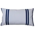 Cottesloe Velvet & Cotton Lumbar Cushion Cover, Navy