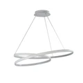 Infinity Spiral Dimmable LED Pendant Light, White