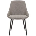 Como Faux Leather Dining Chair, Grey