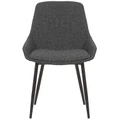 Como Fabric Dining Chair, Charcoal