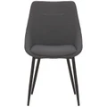 Bellagio Fabric Dining Chair, Charcoal