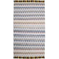 Retreat Diamond Hand Braided Wool & Cotton Rug, 300x200cm, Blue
