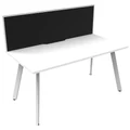 Eternity Office Desk with Screen, 120cm, White