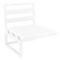 Siesta Mykonos Outdoor Lounge Extension Seat, White