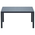 Siesta Orlando Resin Wicker Outdoor Dining Table, 140cm, Anthracite