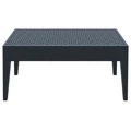 Siesta Tequila Commercial Grade Resin Wicker Outdoor Coffee Table, 92cm, Anthracite