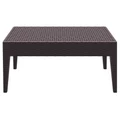 Siesta Tequila Commercial Grade Resin Wicker Outdoor Coffee Table, 92cm, Chocolate