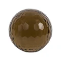 Blois Honeycomb Cut Glass Decor Ball, Large, Moss