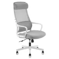 Jair Fabric High Back Ergonomic Task Office Chair, Grey / White