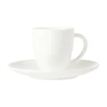 VTWonen Michallon Porcelain Tea Cup & Saucer, Classic White