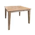 Lucia Timber Square Dining Table, 90cm, Antique Natural