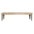 Lucia Oak Timber Dining Bench, 127cm, Antique Natural