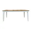Lucia Timber Dining Table, 180cm, Natural / Distressed White