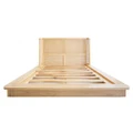 Navini White Cedar Timber & Rattan Platform Bed, King