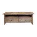 Auberge Parquetry Reclaimed Elm Timber 2 Drawer TV Unit, 140cm
