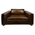 Johnston Leather Sofa, 1.5 Seater, Latte