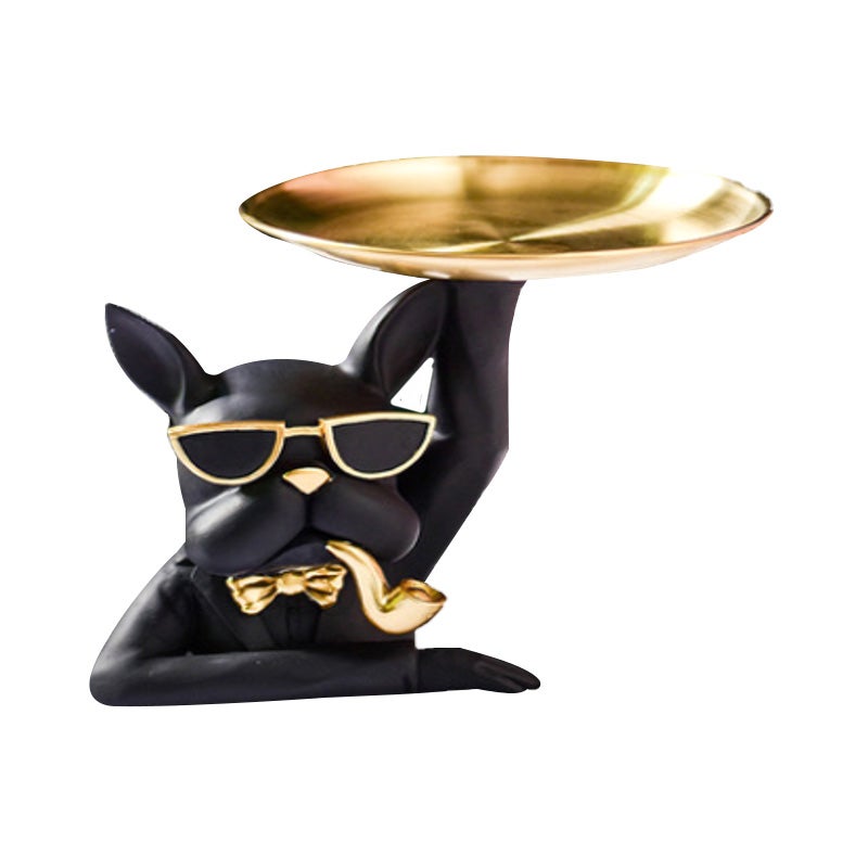 Eloria Mr. Bulldog Trinket Tray, Type C, Black