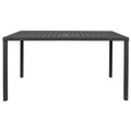Cube Italian Made Commercial Grade Indoor / Outdoor Dining Table, 140cm, Anthracite