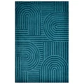 Integra No.6230 Handwoven Wool Rug, 160x230cm, Turquoise