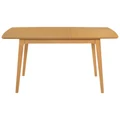 Knox Beech Timber Extension Dining Table, 120-150cm, Wheat
