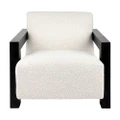 Lennon Fabric Occasional Armchair, Ivory
