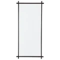 Oliverio Metal Frame Floor Mirror, 200cm, Black