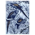 "Indigo Parrot Forest" Framed Canvas Wall Art Print, 140cm
