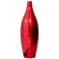 Apex Ceramic Bottle Vase, Large, Red