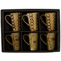 Kikuya 6 Piece Ceramic Oriental Mug Set