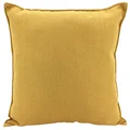 Farra Linen Euro Cushion, Mustard