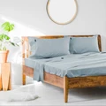 Ardor 1000TC Cotton Rich Bed Sheet Set, King, Blue
