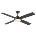 Airnimate Indoor / Outdoor AC Ceiling Fan with CCT LED Light, 132cm / 52", Black