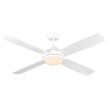 Airnimate Indoor / Outdoor AC Ceiling Fan with CCT LED Light, 132cm / 52", White
